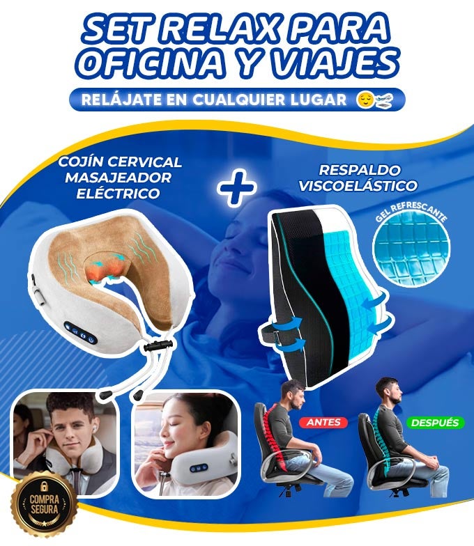 SET RELAX PARA OFICINA Y VIAJES